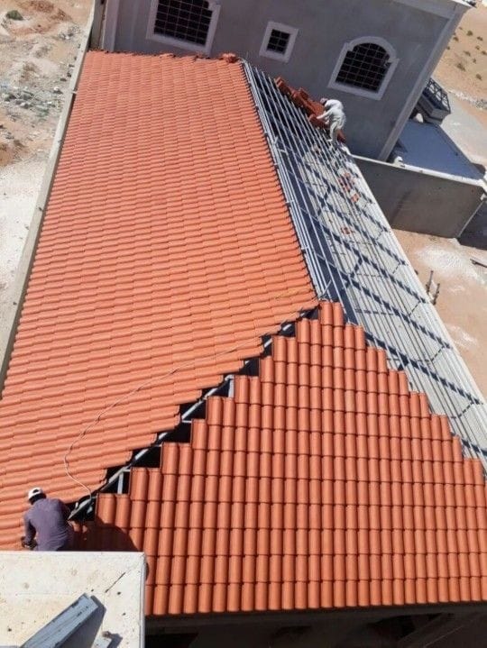 تركيب افضل انواع القرميد الايطالي معلم قرميد الرياض