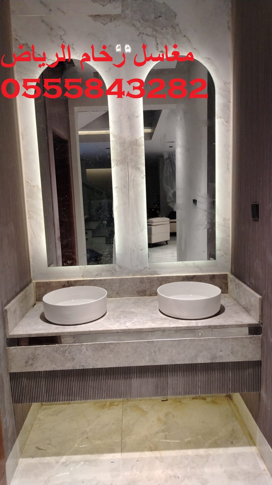 أعمال مغاسل رخام مودرن وكلاسيك بالرياض