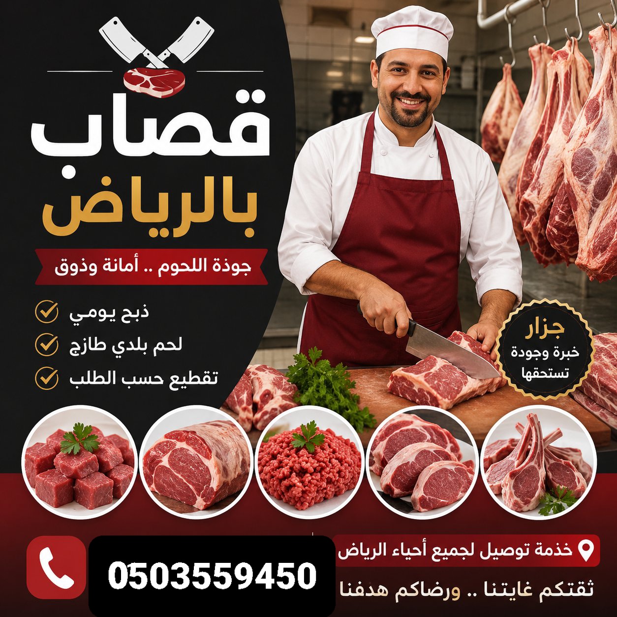 قصابين جزارين ذباحين داخل في الرياض 0َ503559450