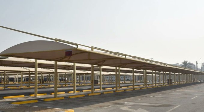 تركيب مظلات مواقف سيارات بافضل الاسعار لتواصل 0500559613 في المناطق الشمالية: تبوك – الجوف – عرعر
