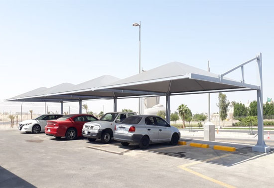 تركيب مظلات مواقف سيارات بافضل الاسعار لتواصل 0500559613 في المناطق الشمالية: تبوك – الجوف – عرعر